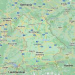 Mappa della Baviera - Immagine Google maps